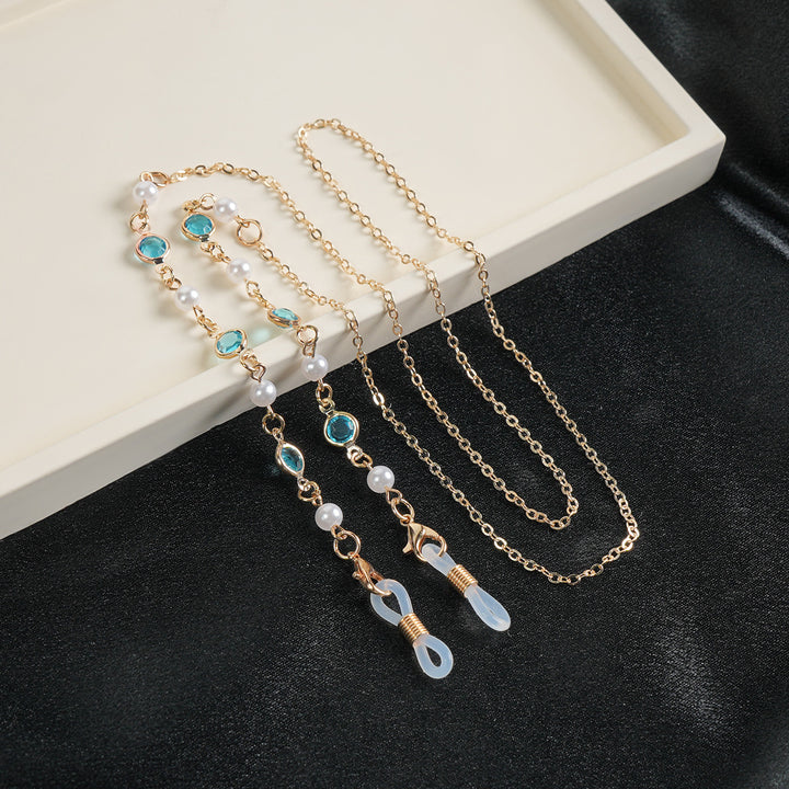 Elegant Gemstone Eyewear Chain Kalsten