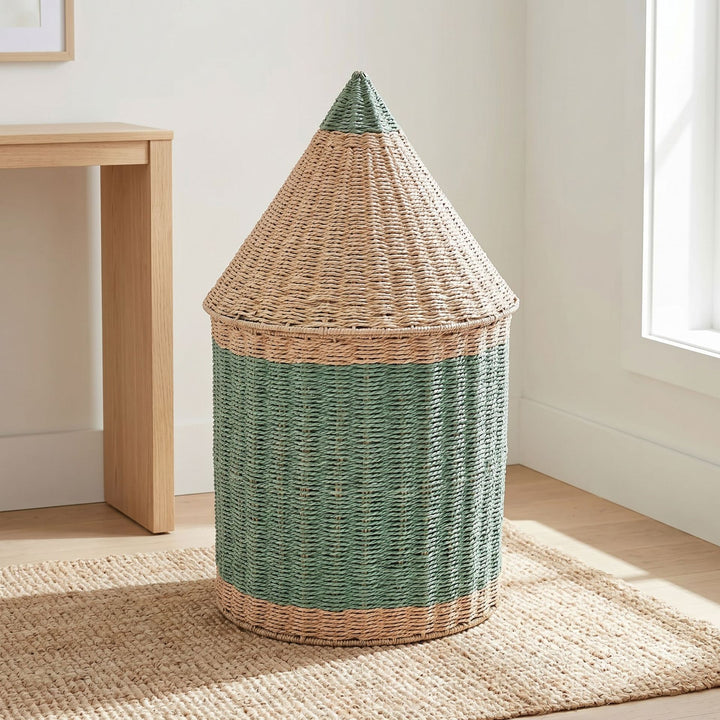 Storage basket with lid Kalsten