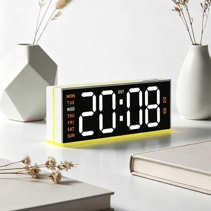 Digital alarm clock with large LED display and dual alarm function Kalsten