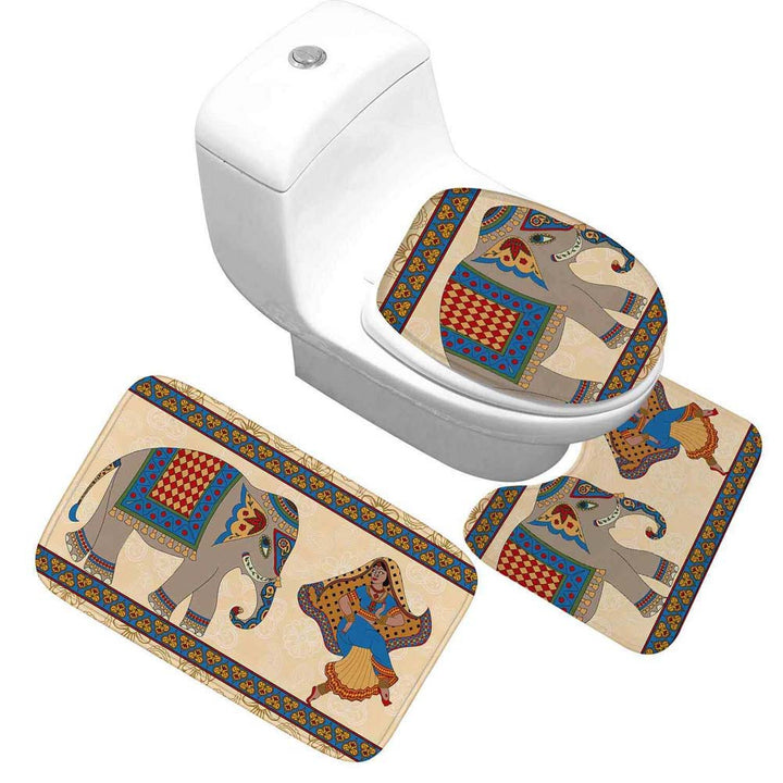 Cartoon-Themed Bathroom Mat Set