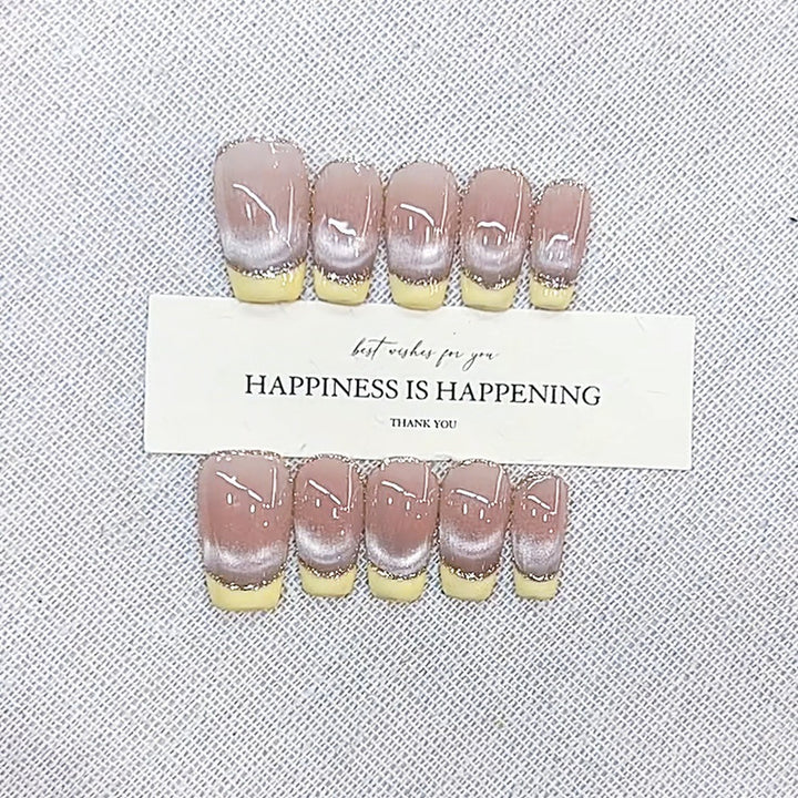 Glamorous Ombre Effect Press-On Nail Set Kalsten