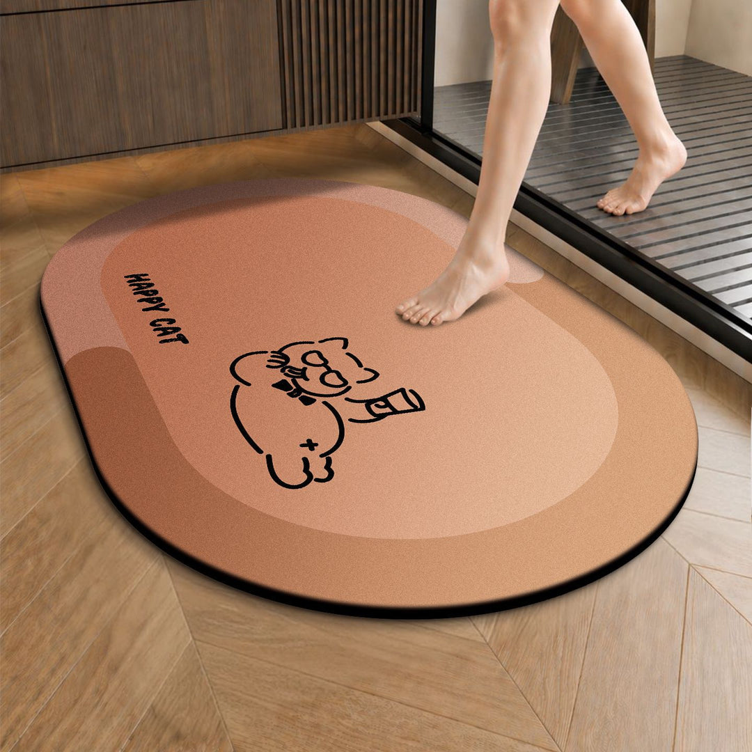 Cartoon-Themed Non-Slip Bath Rug