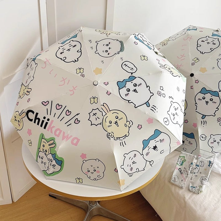 Women's Foldable Umbrella with Cute Cartoon Designs Kalsten