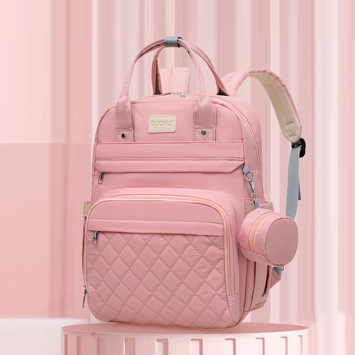 Quilted Multi-Compartment Backpack Kalsten