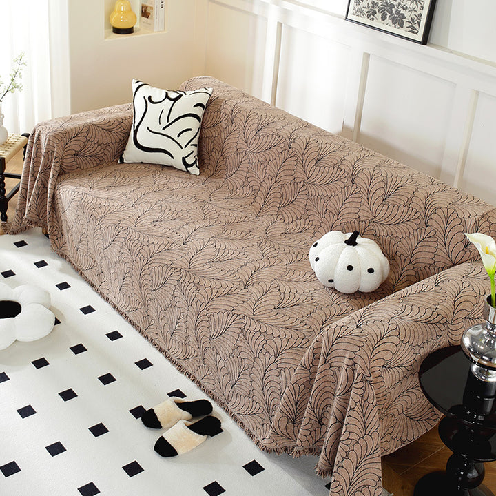 Cozy Decorative Fringe Sofa Throw Blanket