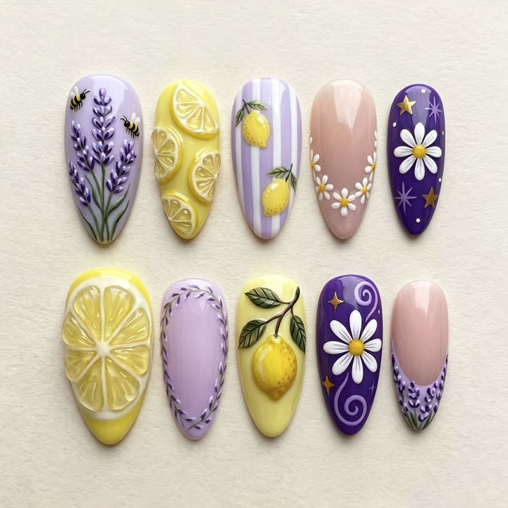 Themed Decorative Press-On Nail Art Set