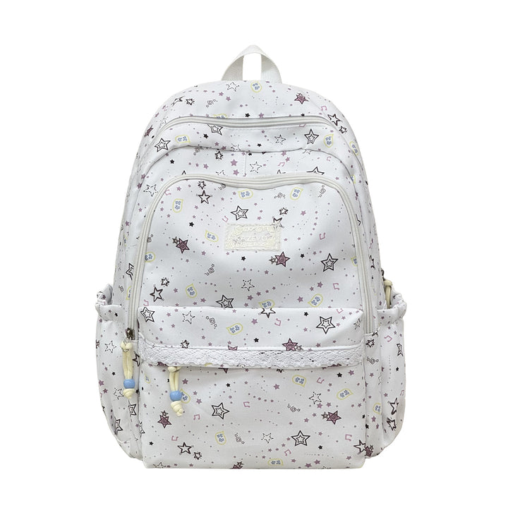 Playful Star-Printed School Backpack Kalsten