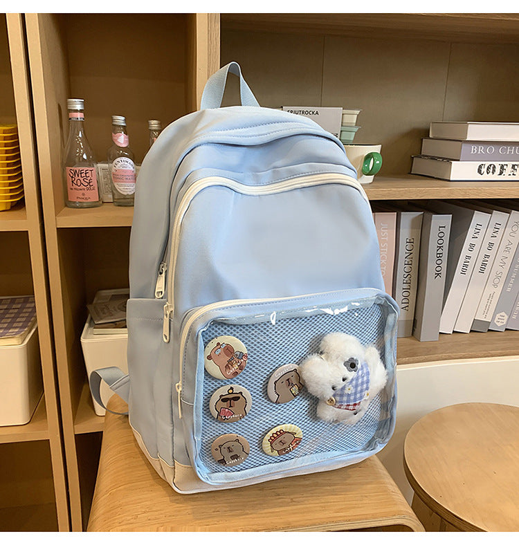 Stylish Kids' Backpack with Plush Decor