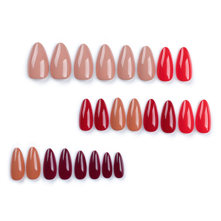 Artful nail extensions in elegant stiletto style Kalsten