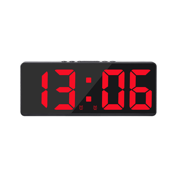 Digital LED alarm clock with large, light blue display and snooze function Kalsten
