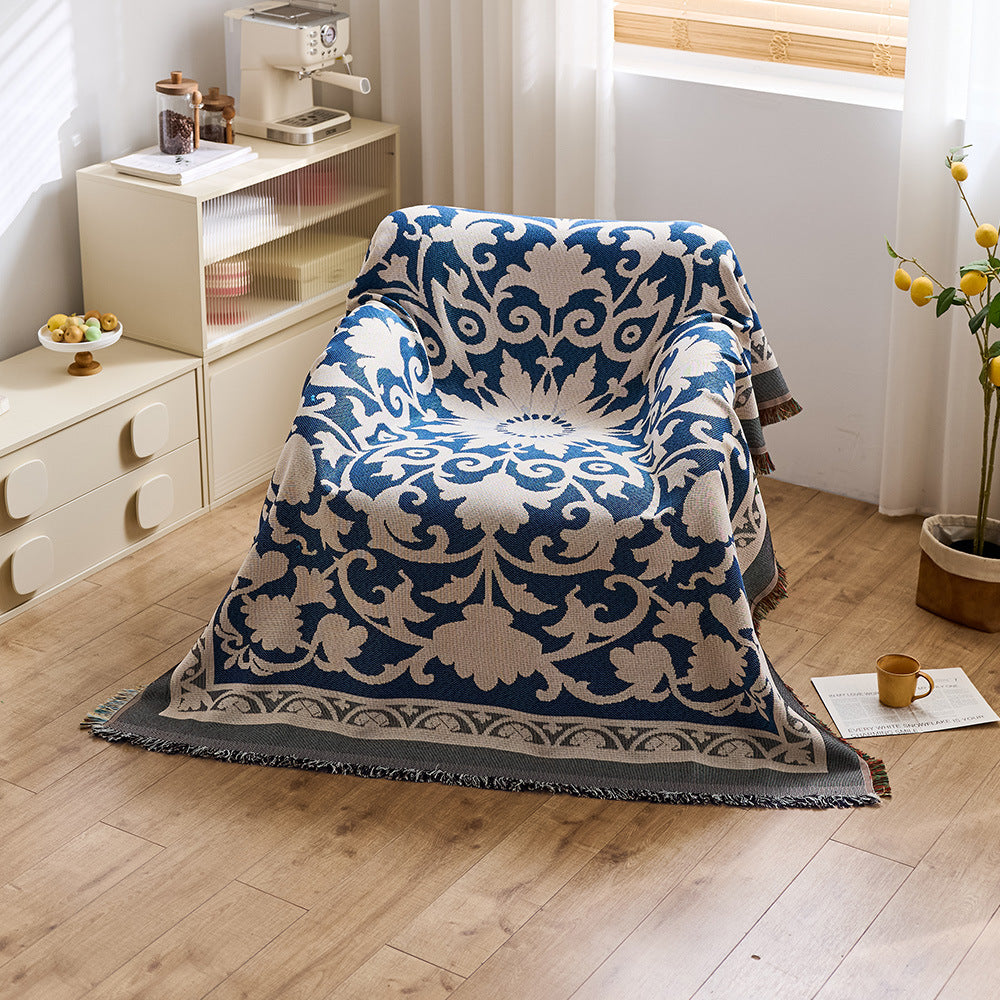 Artistic Jacquard Throw Blanket