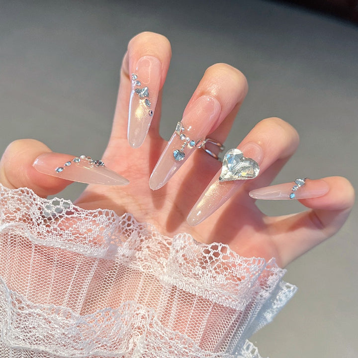 Elegant Floral Design Press-On Nail Extensions Kalsten