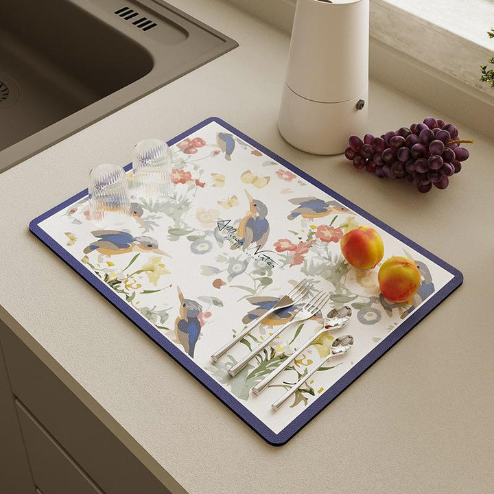 Elegant Floral Dining Table Mat Kalsten