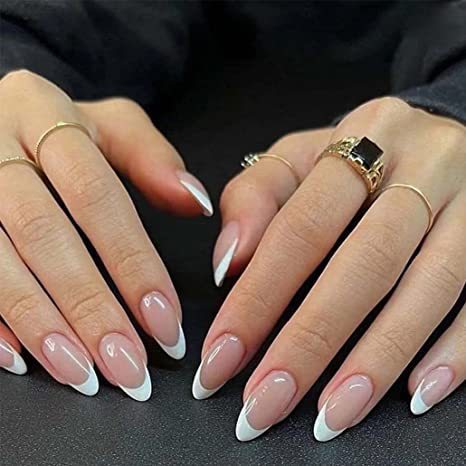 Elegant French Tip Press-On Nail Set Kalsten
