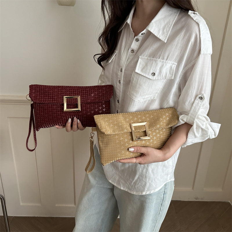 Elegant Textured Clutch Bag