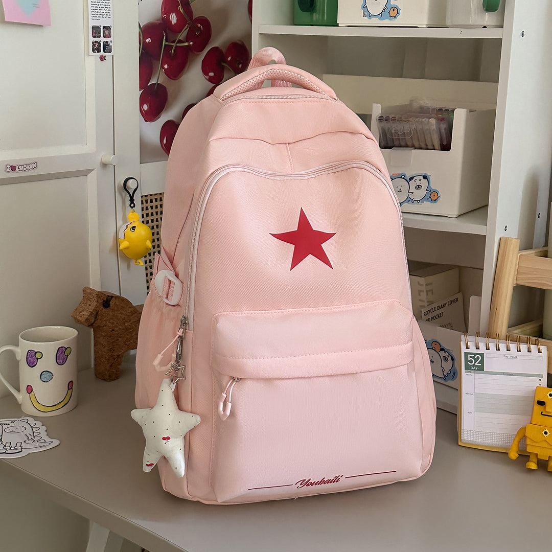 Casual Backpack with Stylish Star Design Kalsten