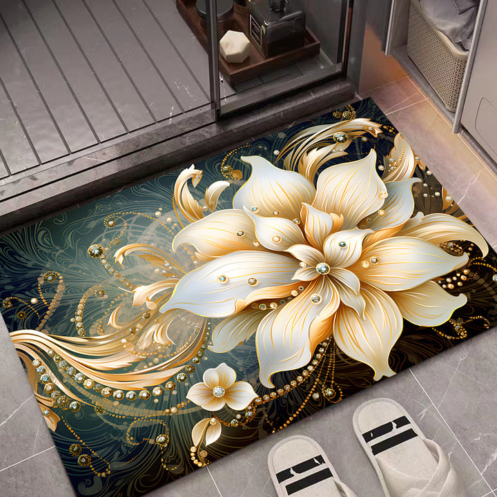Floral Decorative Door Mat Kalsten