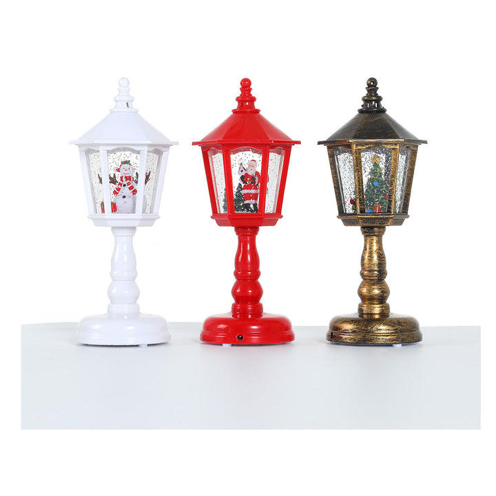 LED Decorative Lantern with Santa Figurine Kalsten