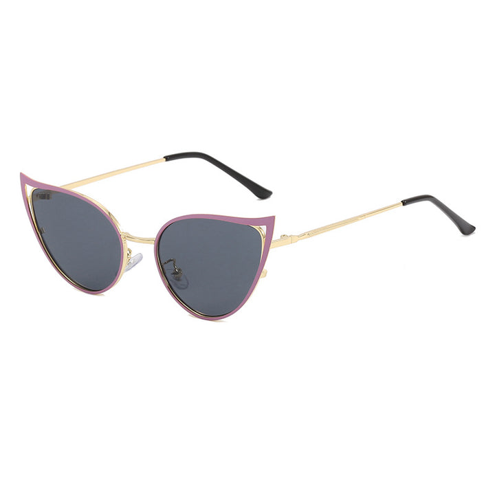 Women's Cat-Eye Sunglasses with Elegant Metal Frame and UV Protection Kalsten