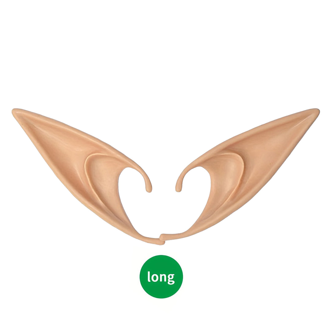 Realistic silicone elf ears for sticking on short model