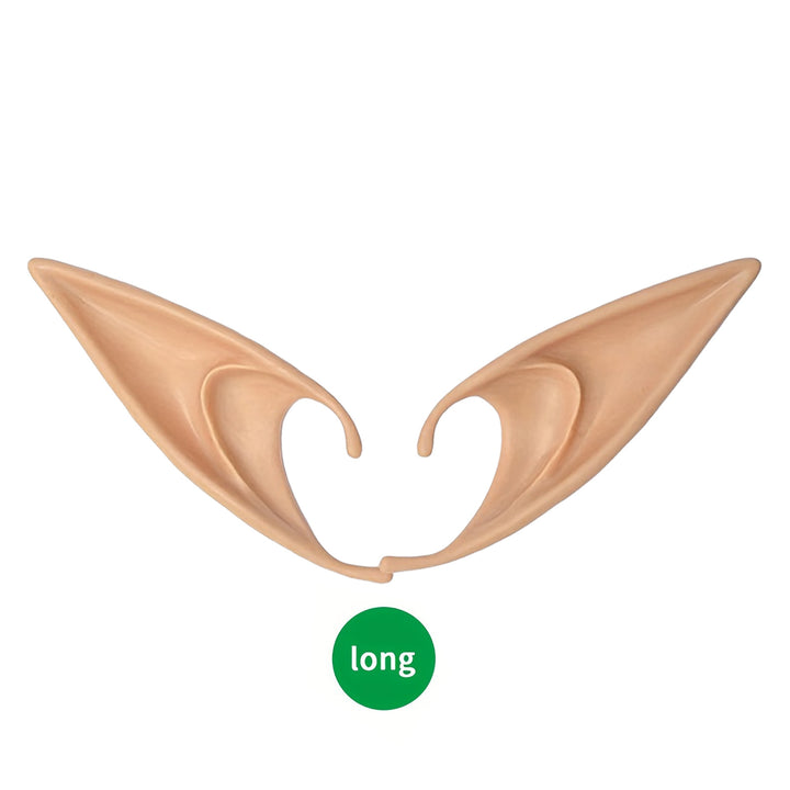 Realistic silicone elf ears for sticking on short model