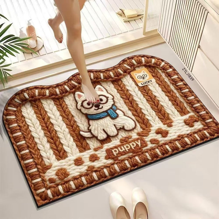 Cute Zebra-Themed Decorative Floor Mat Kalsten