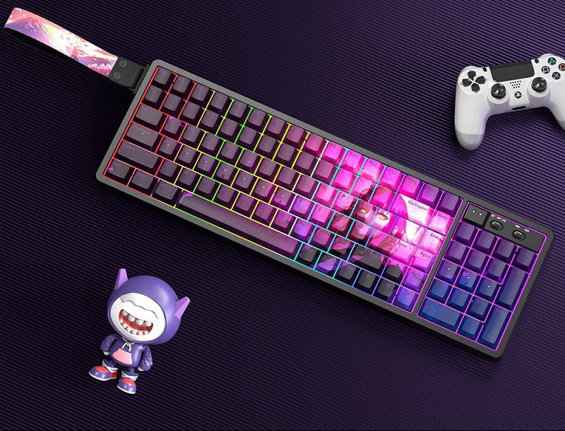 Customizable RGB Gaming Keyboard with Artistic Keycaps Kalsten