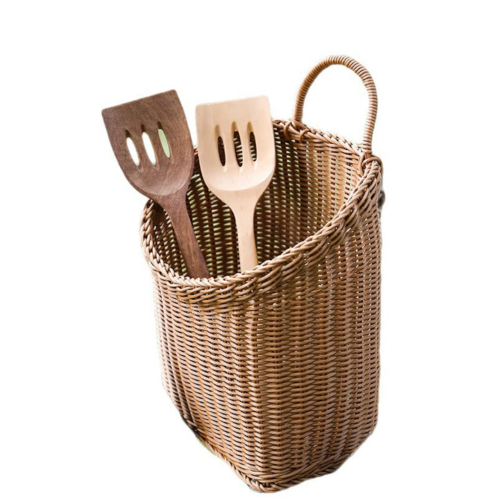 Women's Handwoven Basket with Practical Carry Handle Kalsten