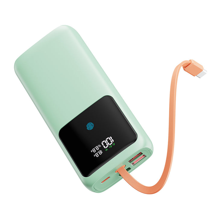Power bank with LED display and integrated charging ports Kalsten