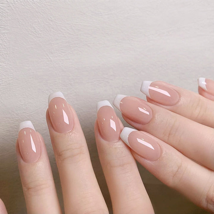 Elegant Nail Art with French Tip Design Kalsten