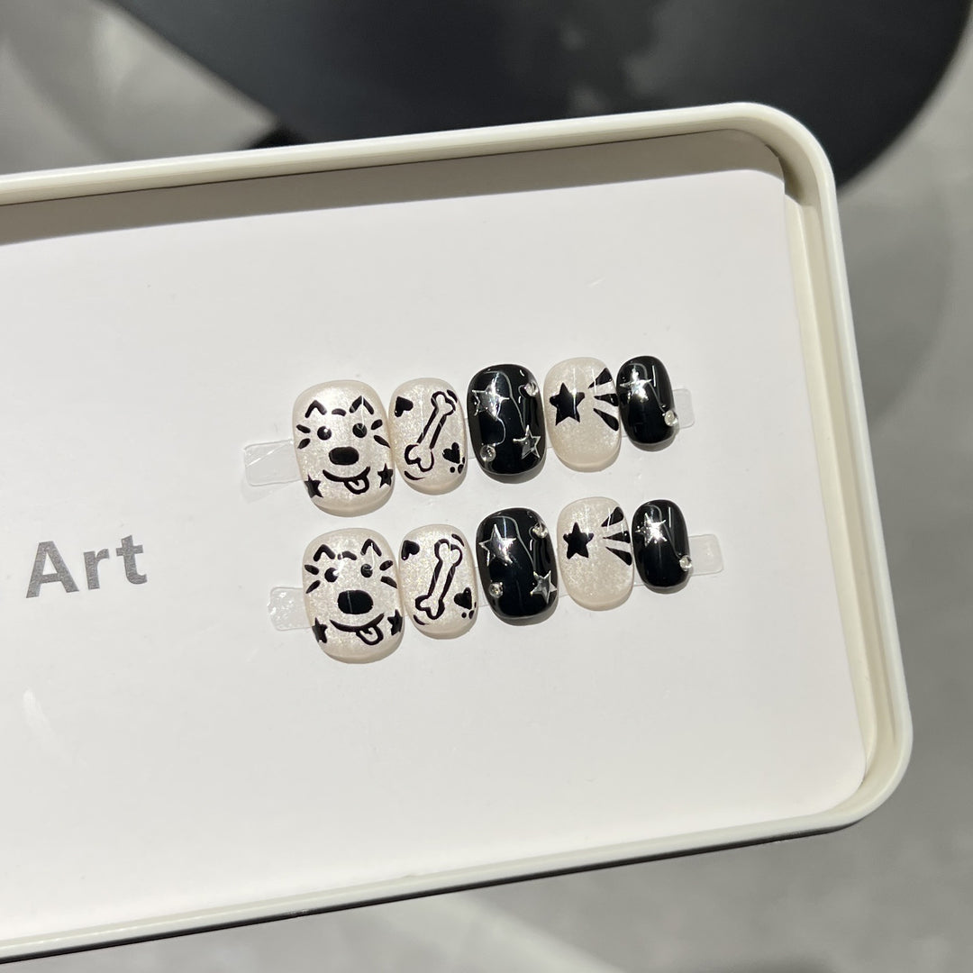 Playful Themed Press-On Nail Set Kalsten
