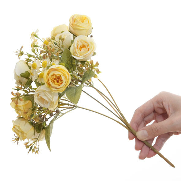 Lifelike Floral Bouquet with Wildflower Accents
