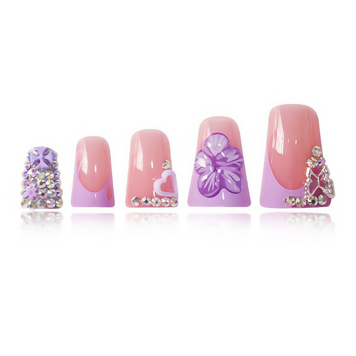 Decorative Floral Press-On Nail Extensions Kalsten 1787913819