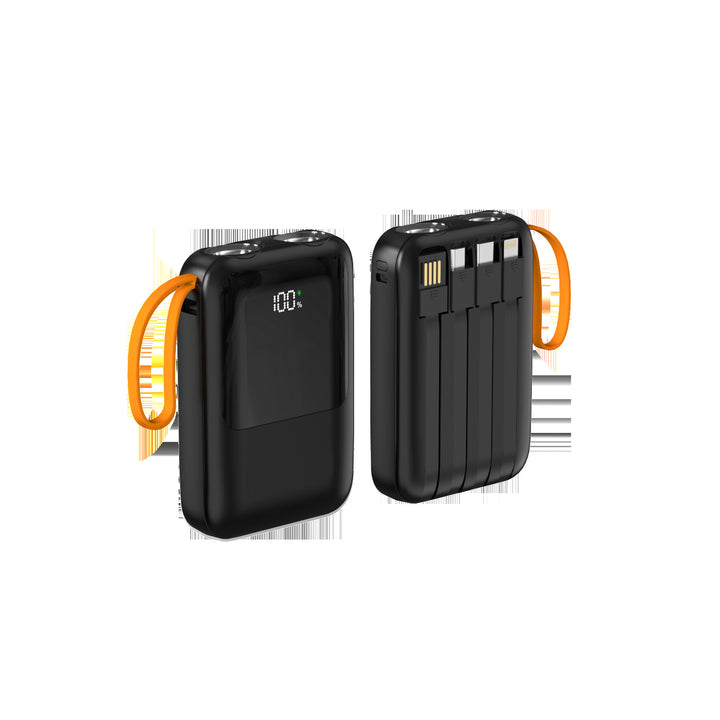Portable power bank with versatile charging ports and LED display Kalsten