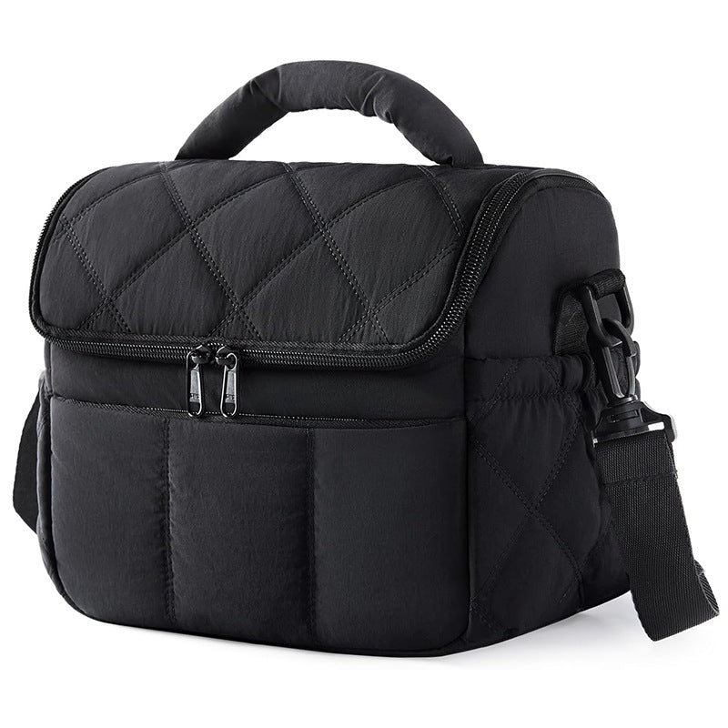 Quilted Insulated Lunch Bag