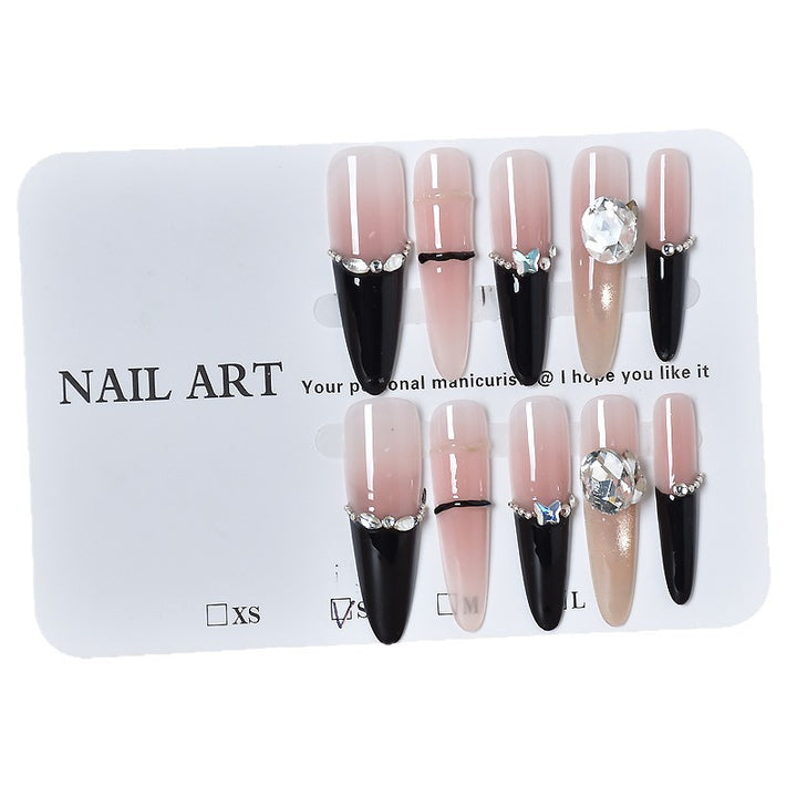 Premium Rhinestone-Embellished Press-On Nail Extensions Kalsten