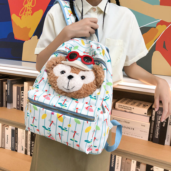 Playful Plush Animal Backpack