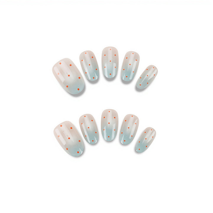Decorative Press-On Nail Art with Ombre Design Kalsten