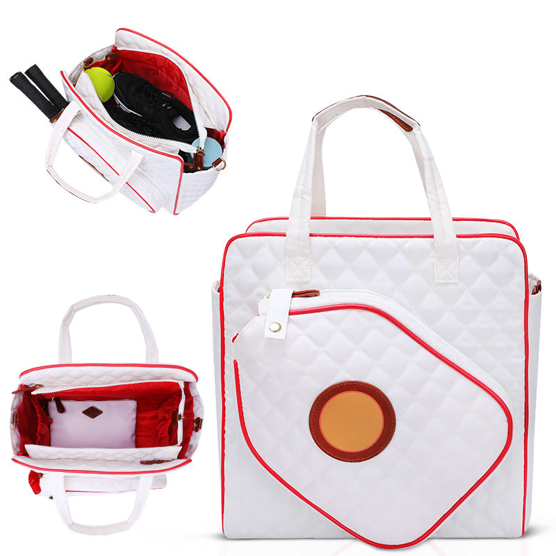 Quilted Tennis Equipment Tote Bag Kalsten