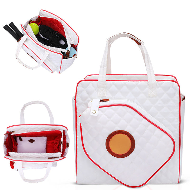 Quilted Tennis Equipment Tote Bag Kalsten