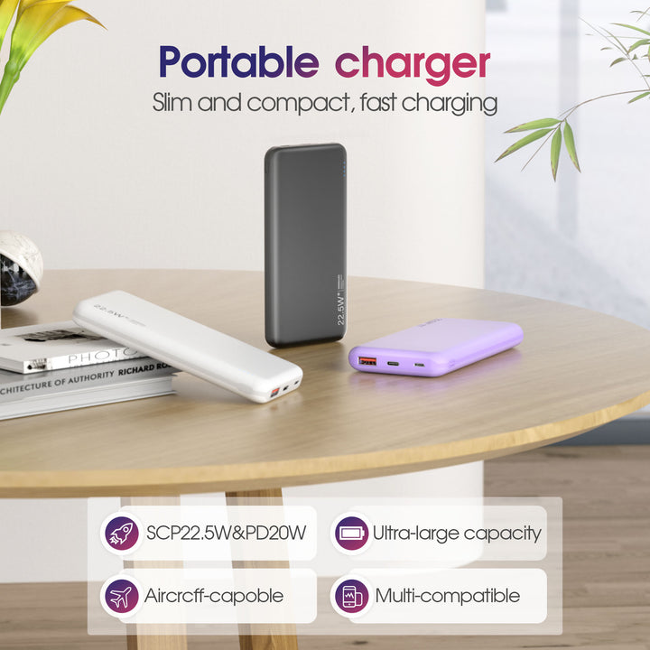 Portable power bank with fast charging and multiple charging ports Kalsten
