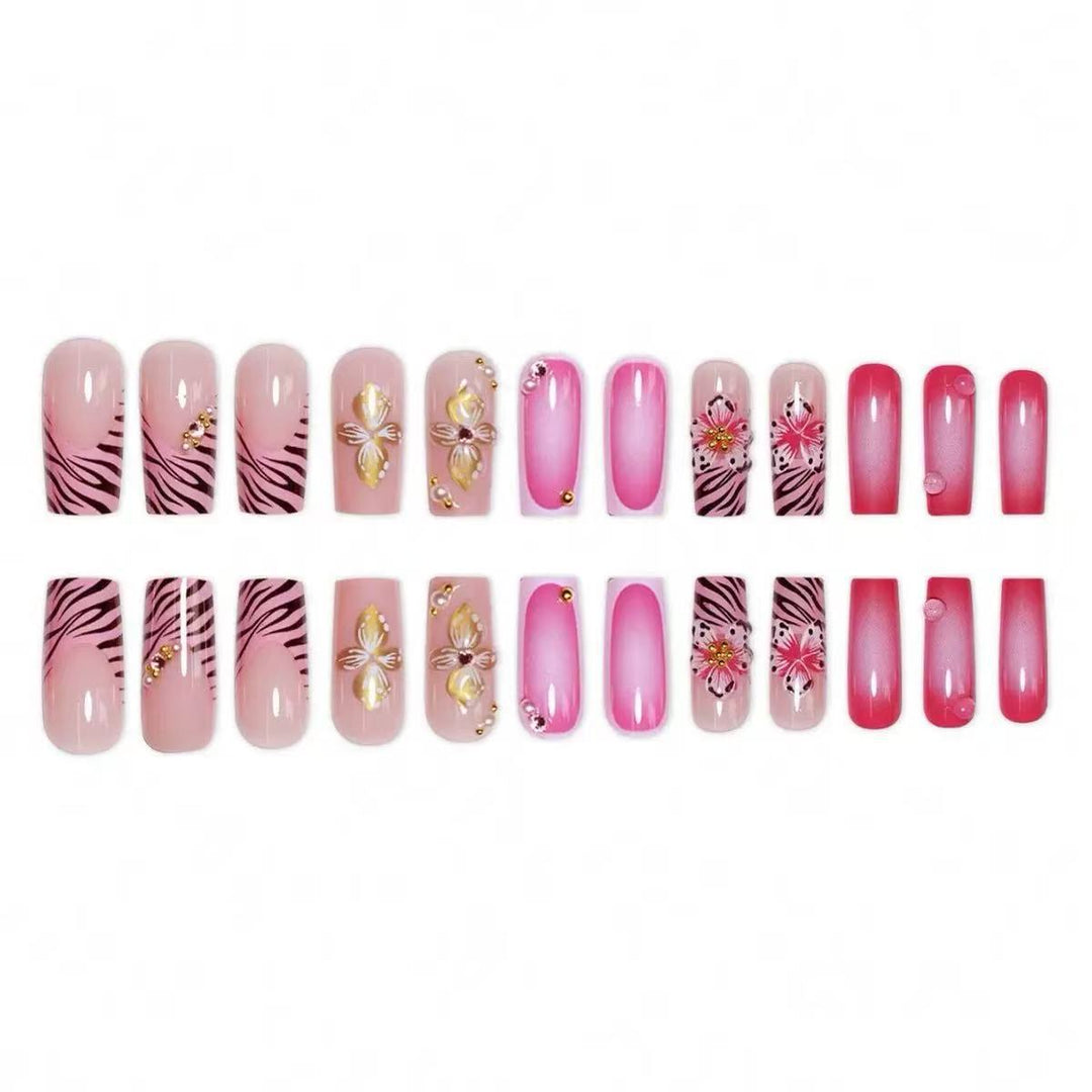 Decorative 3D Floral Nail Art Extensions Kalsten