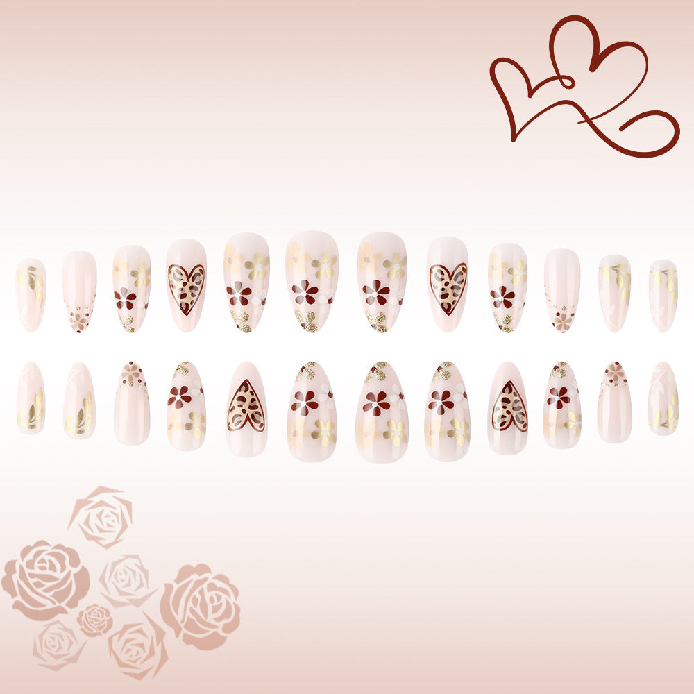 Artistic Floral Design Press-On Nails Kalsten