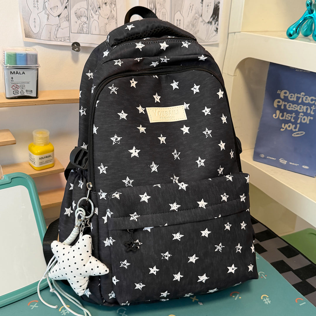 Fun Star-Printed School Backpack Kalsten