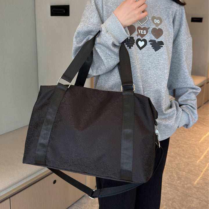 Durable Textured Travel Duffle Bag Kalsten