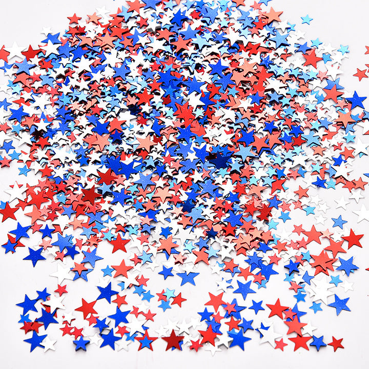 Unisex nan shiny star confetti mix in various sizes made of metallic foil for table decoration Kalsten