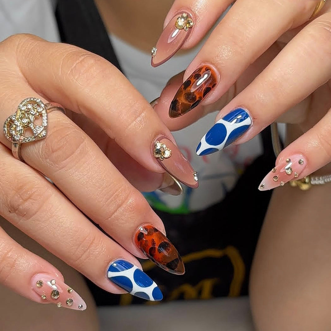 Artificial Stiletto Fingernails with Extravagant Design Kalsten