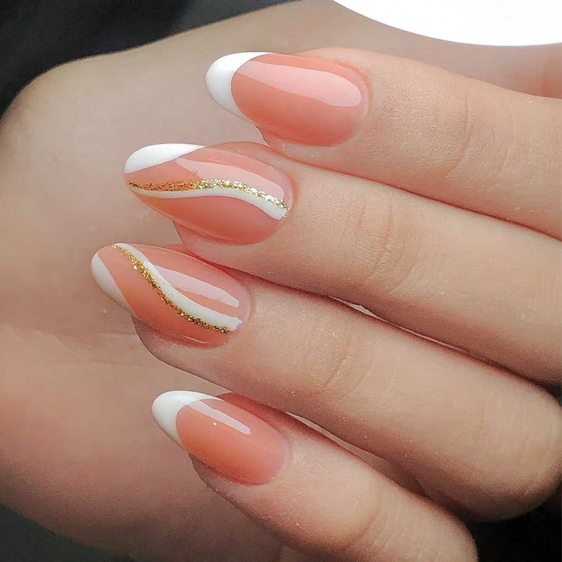 Artistic Heart-Accent Press-On Nail Set Kalsten