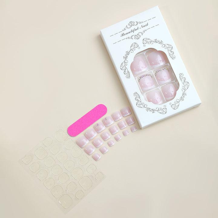 Premium Decorative Press-On Nail Set with Elegant Design Elements Kalsten
