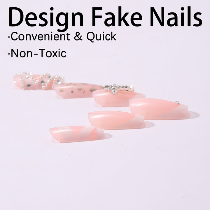 Elegant Nail Art with Glitter Design Kalsten